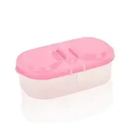 Double Compartment Food Storage Container Plastic Sealed Snack Container, Divided Into Boxes, Camping Lunch Box, Snack Box