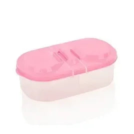 Double Compartment Food Storage Container Plastic Sealed Snack Container, Divided Into Boxes, Camping Lunch Box, Snack Box