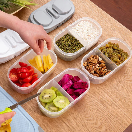 Double Compartment Snack Container