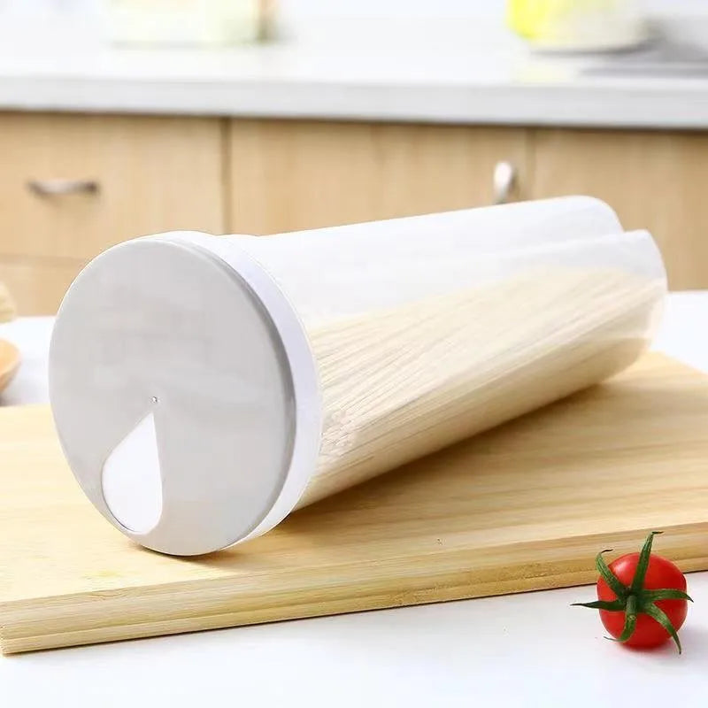 1pc Noodles Sealed Can Food Storage Spaghetti Noodle Pasta Container With Locking Lid Food Grade Plastic Kitchen Storage